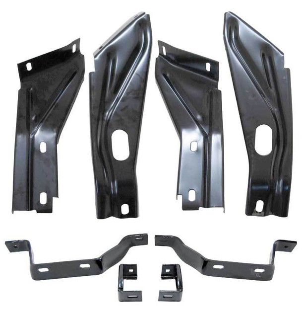 6769 Dodge Dart Front Rear Bumper Bracket Support Set Mounting