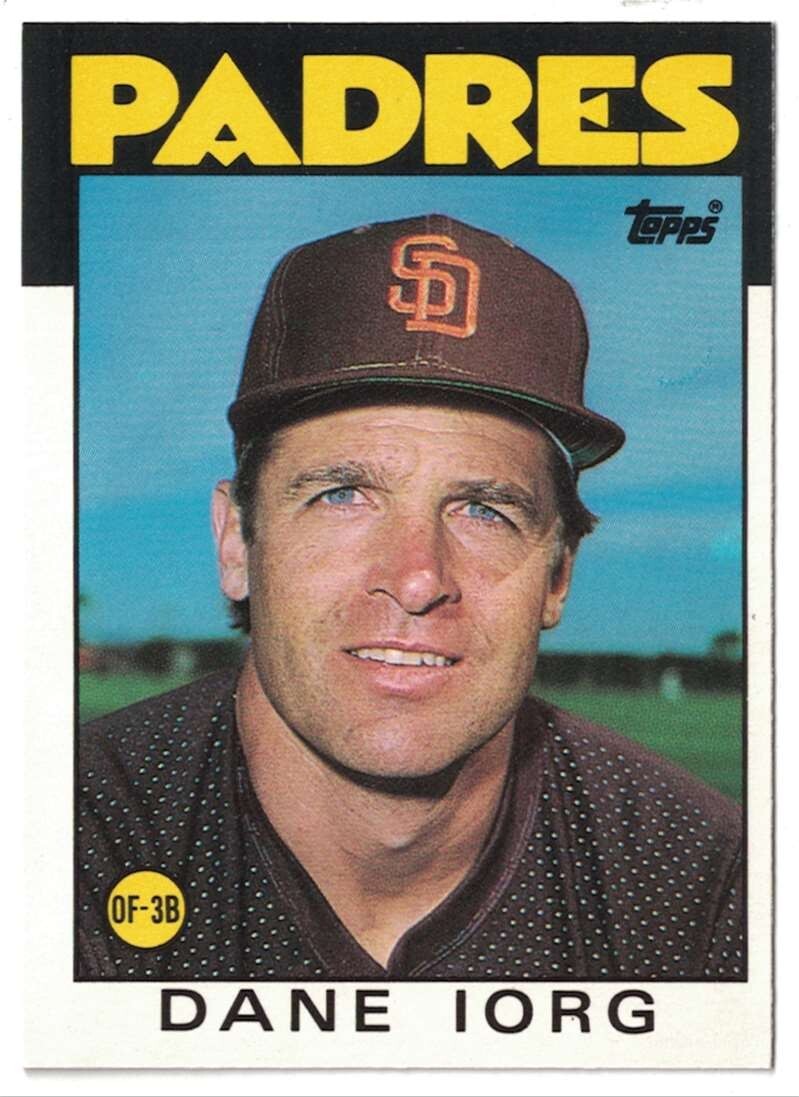 1986 Topps Traded #49T Dane Iorg - San Diego Padres