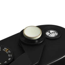 CAMERA SOFT SHUTTER RELEASE BUTTON GLOSSY CREAM WHITE W/ BRASSING / SRB-GCW-L