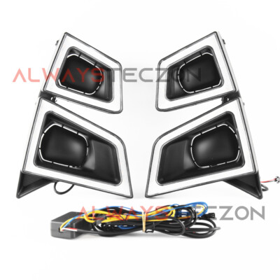 2x LED DRL Daytime Running Light For Isuzu D-MAX 2020 2021 Fog Lamp Accessories