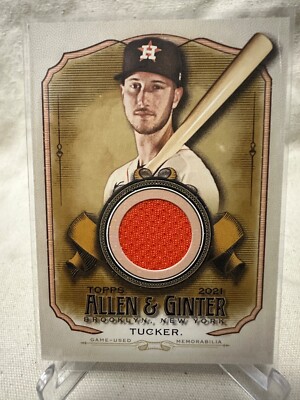 Baseball Card Tucker Astros Relic