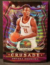 2020 Panini Prizm Draft Picks Onyeka Okongwu Crusade Purple Wave Prizm RC #85