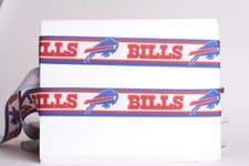 BUFFALO BILLS 7/8" GROSGRAIN RIBBON 1, 3, 5, 10 YARDS NFL FOOTBALL SHIP FROM USA