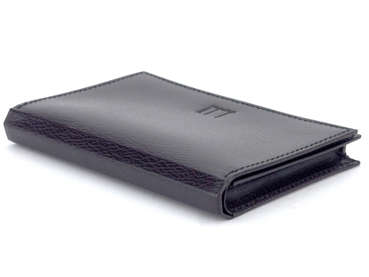 dunhill business card holder logo leather Authentic used T17532 | eBay
