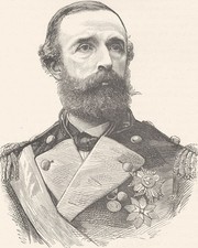 SWEDEN. King Oscar II 1890 old antique vintage print picture