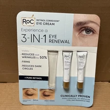 RoC Retinol Correxion Eye Cream 3-in-1 Eye Renewal 2 pk