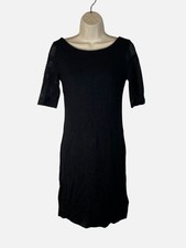 Banana Republic Women's Black Perforated Dress Size 2