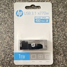 HP x770w 1TB USB 3.1 USB Flash Drive 400MB/s Read Black for Laptop