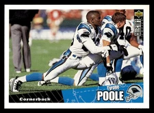 1996 Collector's Choice Tyrone Poole #291 Carolina Panthers