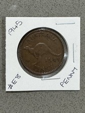 💼LOVELY 1945 AUSTRALIAN PENNY GREAT💼DETAILED COIN KING GEORGE VI COIN #E8💼