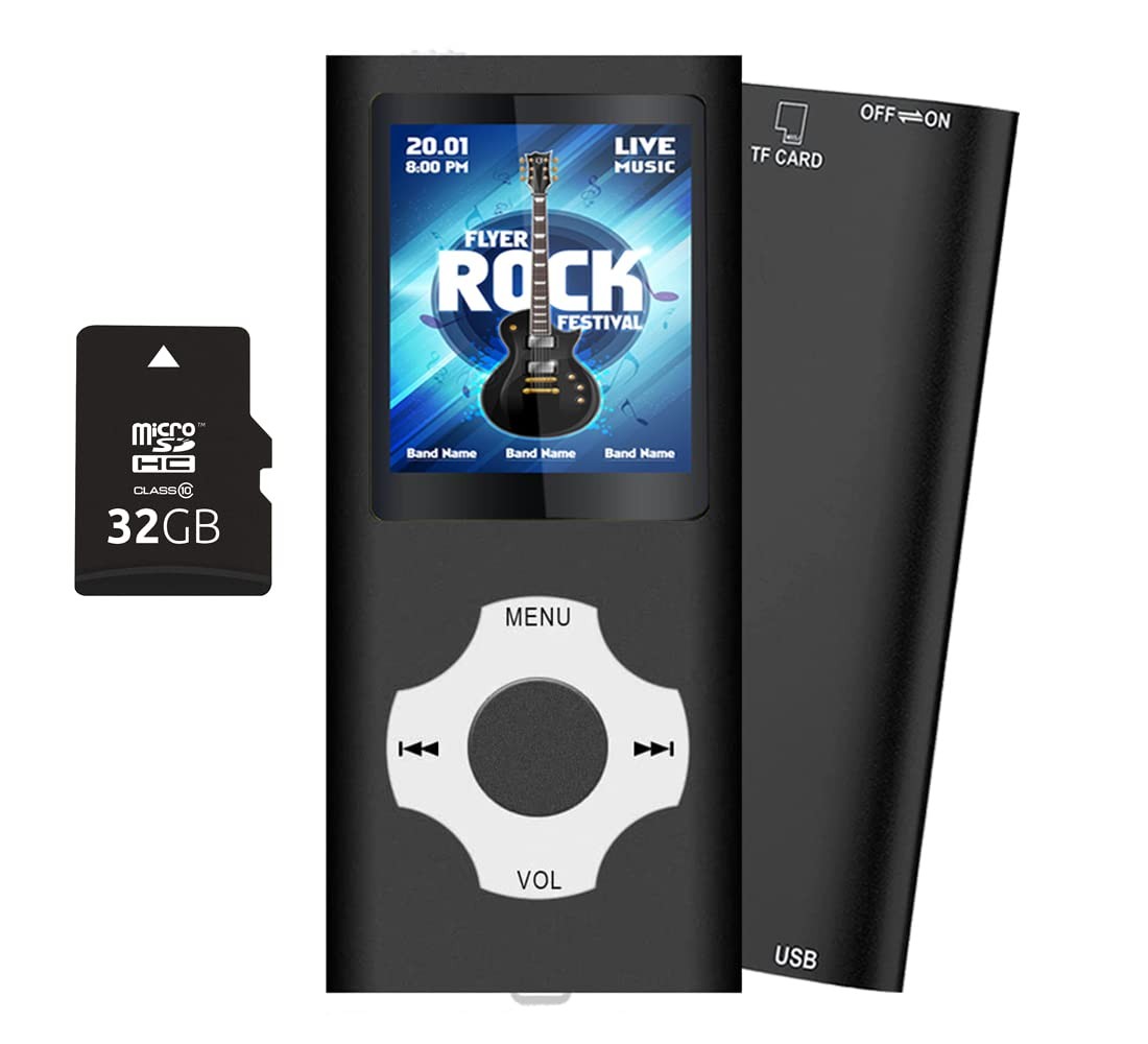 32GB Lettore MP3, Tabmart Metal Hi-Fi Capacità Di Musicale Portatile Lettore MP4