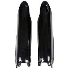 UFO Fork Guards Covers Protectors Black YZ125 YZ250 X 2008-2021 250F 450F 08-09