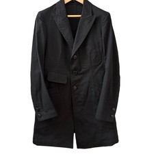 Y's Yohji Yamamoto Tailored Cotton Jacket Black Size 1 Used -From Japan