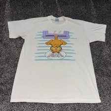 Vintage Garfield T-Shirt 1978 Single Stitch Large Stedman Tag Humor Jim Davis