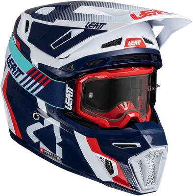 Leatt 8.5 V25 MX Offroad Helmet w/5.5 Goggles Royal