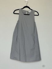 Prologue  Women's Size S Shift Dress  Gray Solid Casual Lyocell
