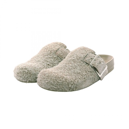 Loewe Ease Buckle Brushed Suede Mules - DUTY FREE
