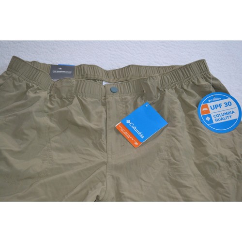 48477 Columbia Pantalones Cortos Carga Pesca Senderismo Camping Mujer Talla XL UPF 30 Tostado NUEVO - Imagen 3 de 8