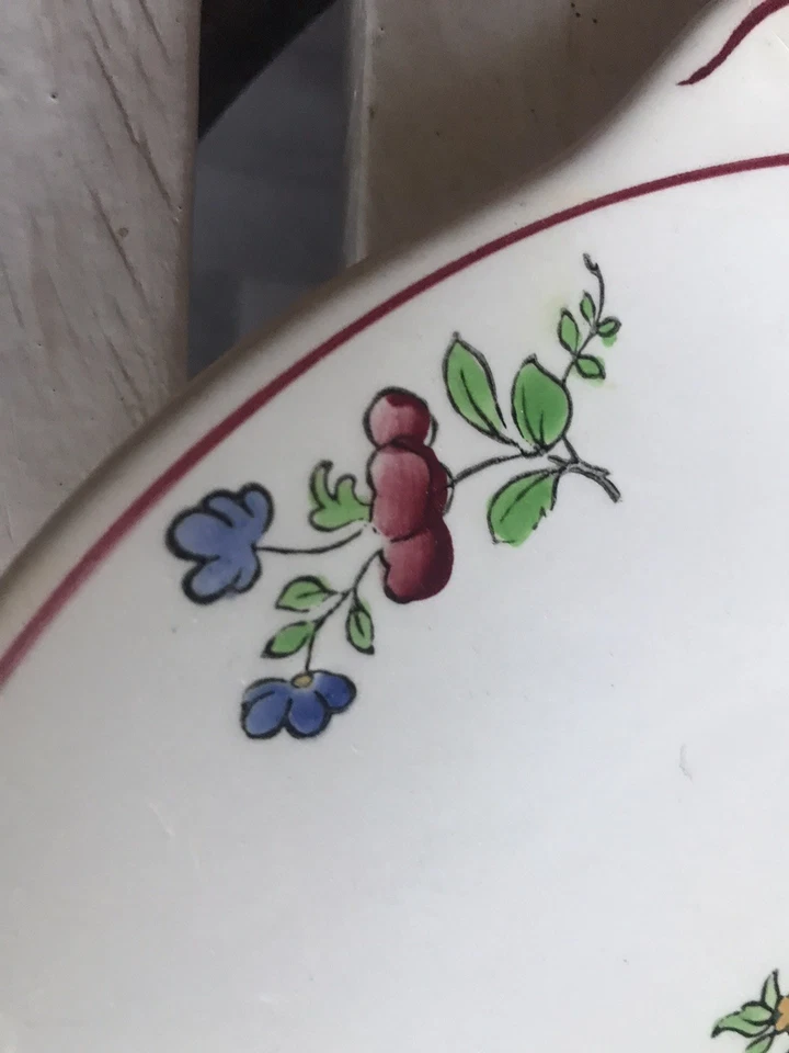 TRÈS JOLI PLAT À TARTE GIEN DÉCOR ALSACE - Photo 2/4