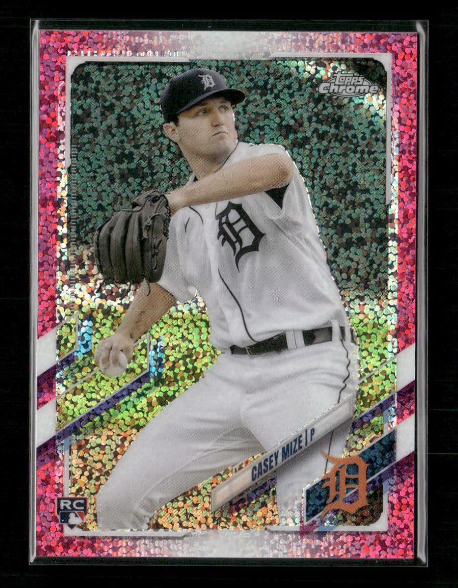 2021 Topps Chrome Casey Mize Magenta Speckle Refractor #/350 #4