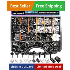 U-Nut Clips Automotive Body Fender Bolts Kit,for Most Cars Fender,Engine Un...