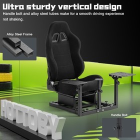 Hottoby Flight Simulator Cockpit & Seat Fit Thrustmaster A10C Logitech X52 PRO