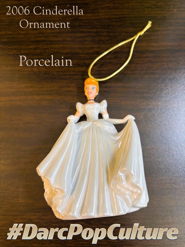 4.5 Inch Cinderella, White Porcelain Ornament Disney Theme Park Merchandise 2016
