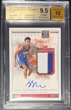 2018 Impeccable Alexander Shai Rc Rookie Patch Auto /99 True Gem BGS 9.5!
