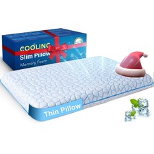 SUPA MODERN ULTRA THIN FLAT PILLOWS FOR SLEEPING COOLING SLIM MEMORY FOAM