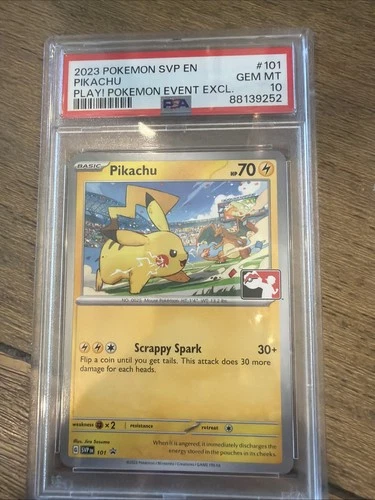 2023 Pokemon Svp En Pikachu Play! Pokemon Event Exclusive 101 PSA 10