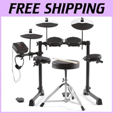 Complete Electronic Drum Kit - Mesh Heads, Cymbals, Stool