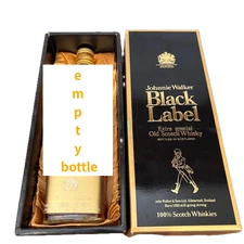 Johnnie Walker Black Label Extra Special White Crest – Empty Bottle Collectible