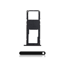 Single Sim Card Tray Holder Replacement Part for Samsung A01 A015 2020 BLACK