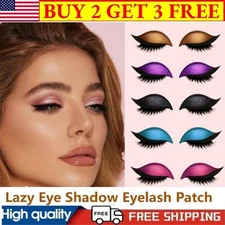 Lazy Eye Shadow Eyelash Patch, Eyeshadow Eyelashes Makeup Stickers