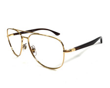 Ray-Ban Eyeglasses Frames RB3683 001/51 Brown Gold Aviator Wire Rim 56-15-135