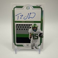 2025 National Treasures Tez Johnson Rookie Silhouette Signatures Silver RPA /39