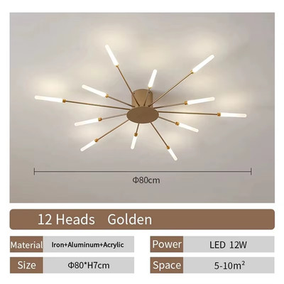 Living Room Light LED Ceiling Lamp Modern Indoor Lighting Acrylic Nordic Creativ
