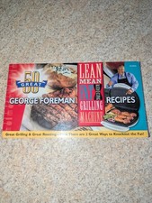 GEORGE FOREMAN Recipes 2 Books-in-One - LEAN MEAN GRILLING and CONTACT ROASTING