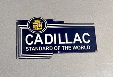 Vintage 15 Cadillac Dealership Porcelain Sign Car Gas Truck Motorcycle Oil Vintage 15 Cadillac Dealership Porcelain Sign Car Gas Truck Motorcycle Oil