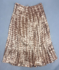 Jones New York Signature Fit Flare Skirt Size 6 Silk/Rayon Fully Lined