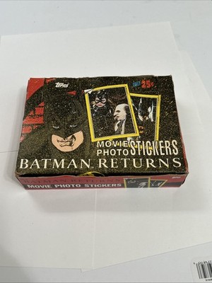 1992 Topps Batman Returns Movie Photo Stickers Box (60 Packs - 5 Cards Per Pack)