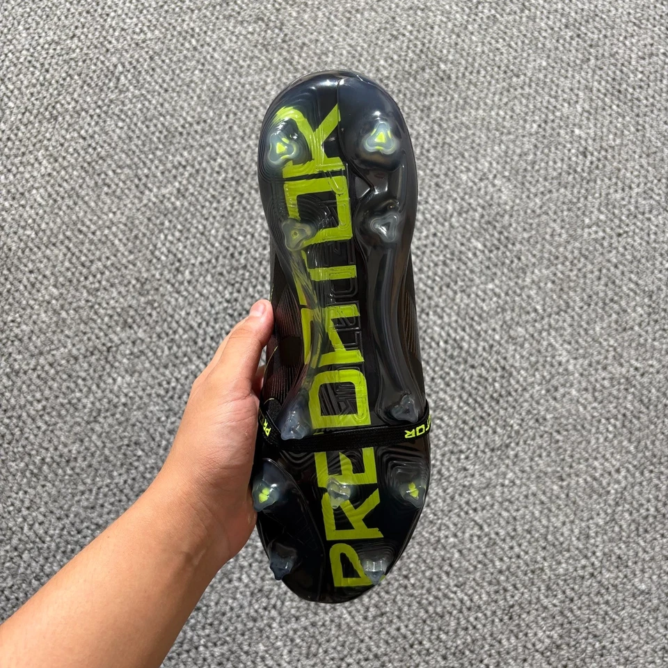 Predator Elite Fold-Over Tongue Firm Ground Cleats – Core Black / Carbon / Lucid - Image 3 of 4