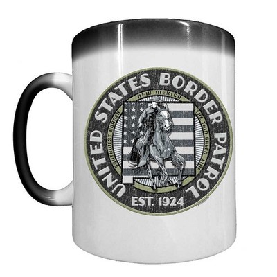 US Border Patrol El Paso Sector New Mexico Heat Activated 15 oz Ceramic Custom C