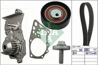 INA Wasserpumpe + Zahnriemensatz 530 0604 30 FüR Dacia Lada Renault