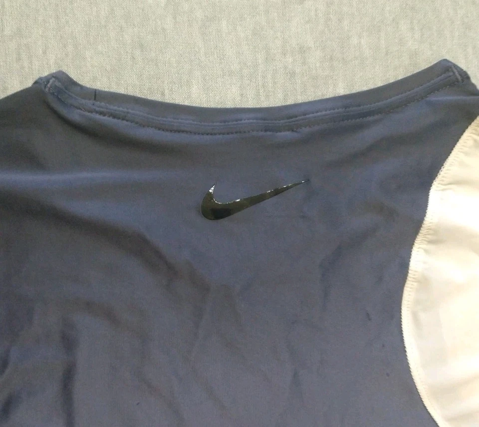 Camiseta Nike Pro Hypercool Glamour feminina XL azul compressão treinamento top - Imagem 3 de 4