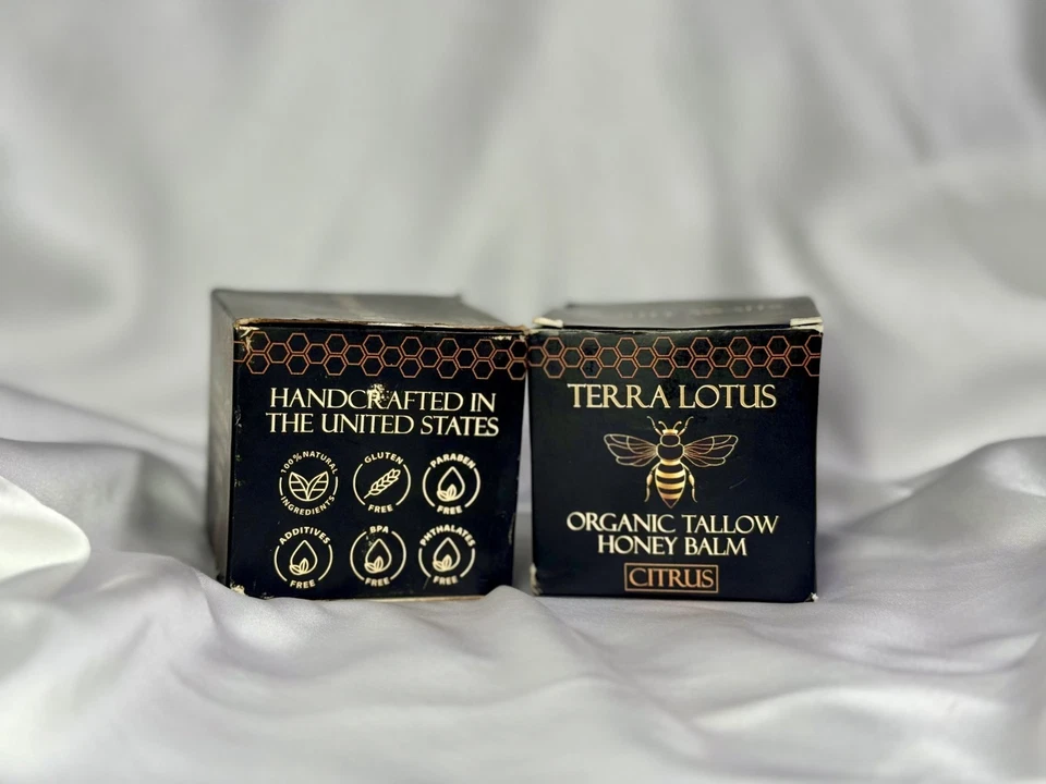 2 PACK of Terra Lotus Organic Tallow Honey Balm Citrus 2oz EA - NEW - Image 3 of 4