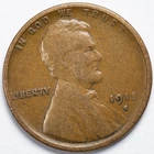 1915-S Lincoln Wheat Penny Cent Very Good (VG)