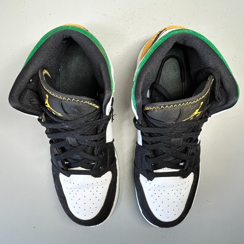 Jordan 1 Mid SE White Laser Orange Lucky Green (GS) Size UK 4.5 US 5 EU 37.5 - Picture 10 of 23