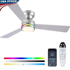 Ceiling Fan W/ Lights Remote Control Dimmable Reversible DC Motor Indoor Use