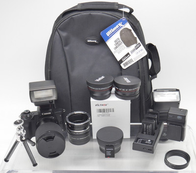 Canon EOS M50 Mirrorless Camera w/ SIGMA 16mm f1.4 Lens, 4 Batteries & MUCH MORE